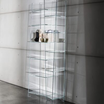 Sovet Italia Delphi Modular Glass Bookshelf Bookcase