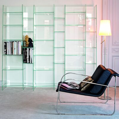 Sovet Italia Delphi Modular Glass Bookshelf Bookcase