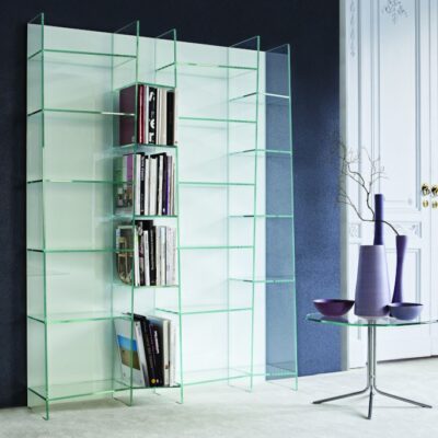 Sovet Italia Delphi Modular Glass Bookshelf Bookcase