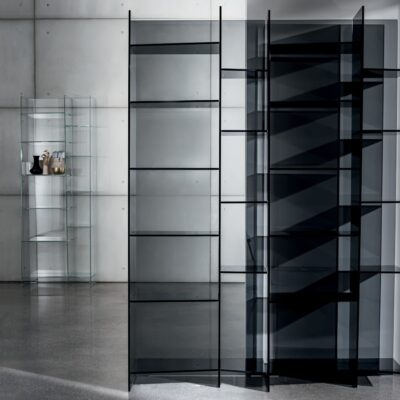 Sovet Italia Delphi Modular Glass Bookshelf Bookcase