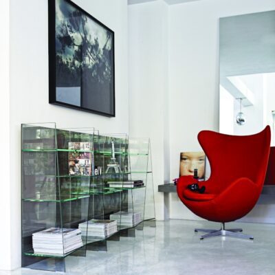 Sovet Italia Delphi Modular Glass Bookshelf Bookcase