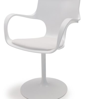 Sovet Italia Flute Girevole Swivel Chair with Arms