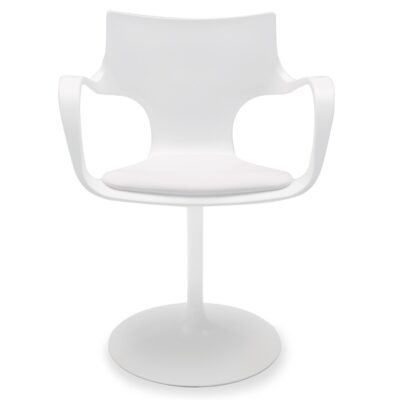 Sovet Italia Flute Girevole Swivel Chair with Arms