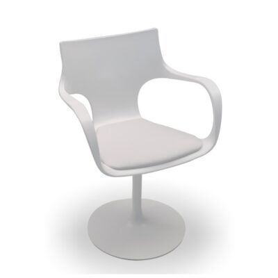 Sovet Italia Flute Girevole Swivel Chair with Arms