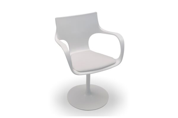 Sovet Italia Flute Girevole Swivel Chair with Arms