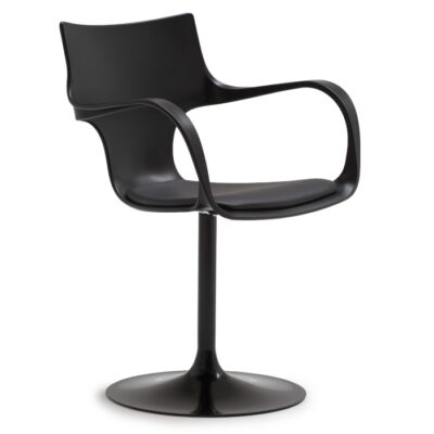 Sovet Italia Flute Girevole Swivel Chair with Arms