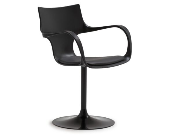 Sovet Italia Flute Girevole Swivel Chair with Arms