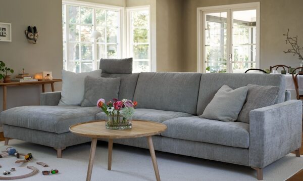 Sits Quattro Modular Sofa Upholstered in Fabric, Leather