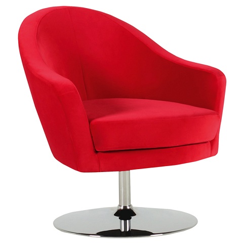 Sits Shell Armchair Upholstered in Fabric, Leather, Swivelling Base