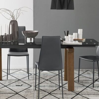 Calligaris Aida 'Regenerated Leather' Dining Chair