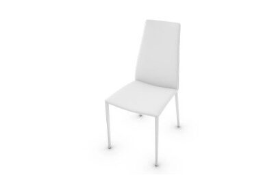 Calligaris Aida 'Regenerated Leather' Dining Chair - Optic White