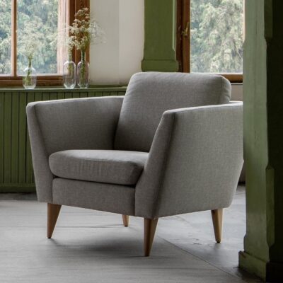 Sits Mynta Armchair Upholstered in Fabric, Leather