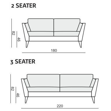 Sits Mynta Sofa Upholstered in Fabric, Leather