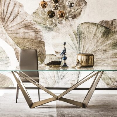 Cattelan Italia Skorpio Glass Dining Table, square, rectangular, shaped-69895