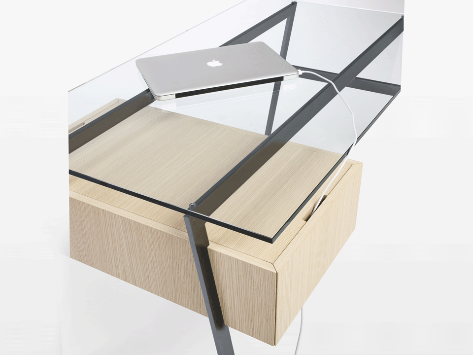 Homework 1 Desk Single Side Drawer by Bensen