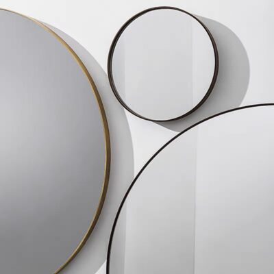 Sovet Italia Visual Round Wall Mirror in Different Sizes & Finishes