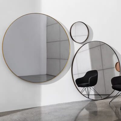 Sovet Italia Visual Round Wall Mirror in Different Sizes & Finishes