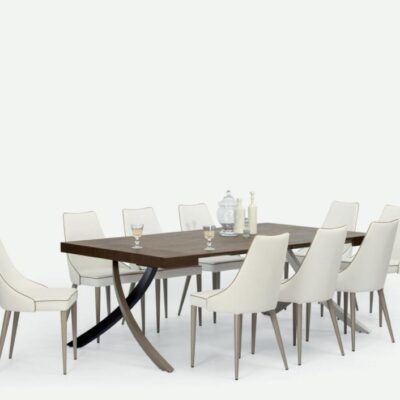 Bontempi Casa Clara Dining Chair with Paint Metal Legs