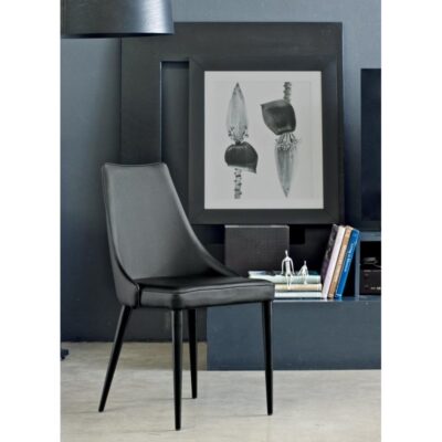 Bontempi Casa Clara Dining Chair with Paint Metal Legs