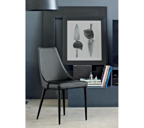 Bontempi Casa Clara Dining Chair with Paint Metal Legs