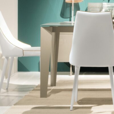 Bontempi Casa Clara Dining Chair with Paint Metal Legs