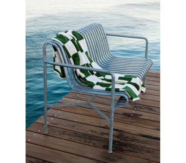 Hay Palissade Outdoor Dining Bench with Arms