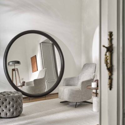 Porada Giove Round Wall or Floor Mirror at Urbansuite