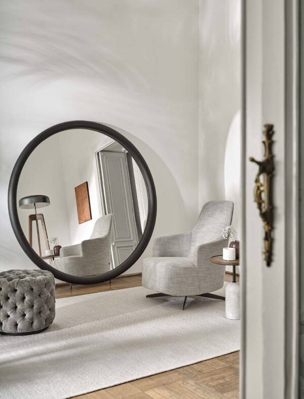 Porada Giove Round Wall or Floor Mirror at Urbansuite