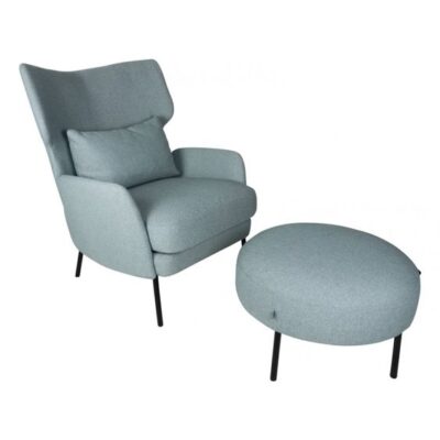 Sits Alex Armchair Upholstered in Fabric and Leather-38671