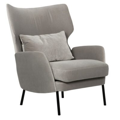 Sits Alex Armchair Upholstered in Fabric and Leather-45702