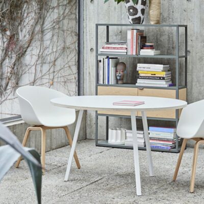 Loop Stand Round Table by Hay