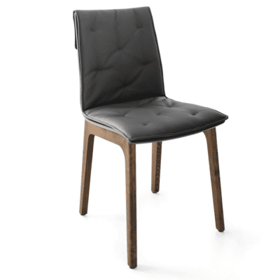 Alfa Wooden Frame with Cushion Chair by Bontempi Casa