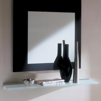 Square 80x3x80 Gloss Glass Mirror by Bontempi Casa-0