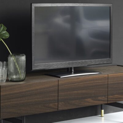 Calligaris Horizon TV Unit Cabinet with Sledge Legs in Different Finish