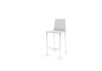 Calligaris Aida 'Regenerated Leather' Barstool - Optic White