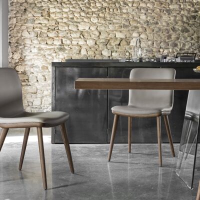 Annie Chair - 4 Leg Wooden Finish by Calligaris