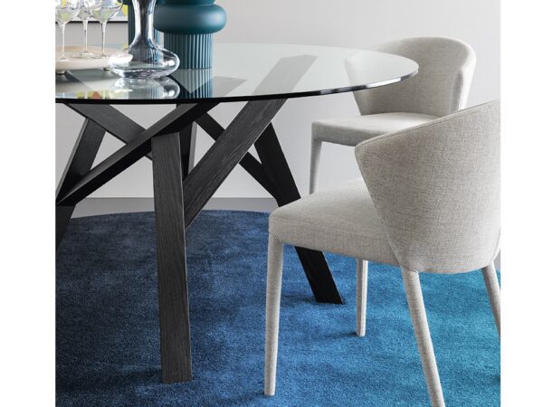 Jungle Glass Round Dining Table by Calligaris