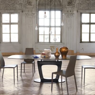 Orbital Ceramic Extending Table by Calligaris