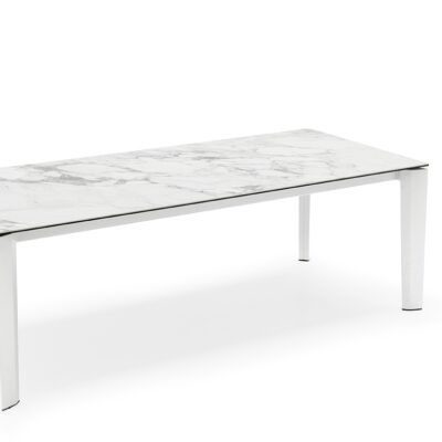 Delta Ceramic Marble Extending Table by Calligaris