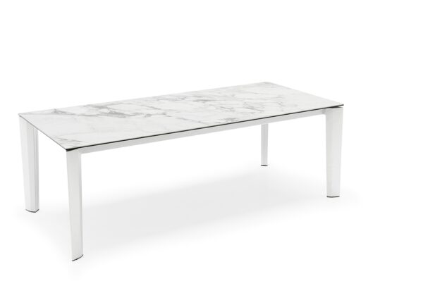 Delta Ceramic Marble Extending Table by Calligaris