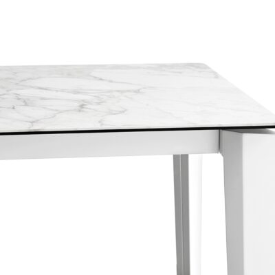 Delta Ceramic Marble Extending Table by Calligaris