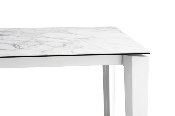 Delta Ceramic Marble Extending Table by Calligaris