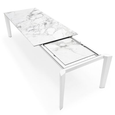 Delta Ceramic Marble Extending Table by Calligaris