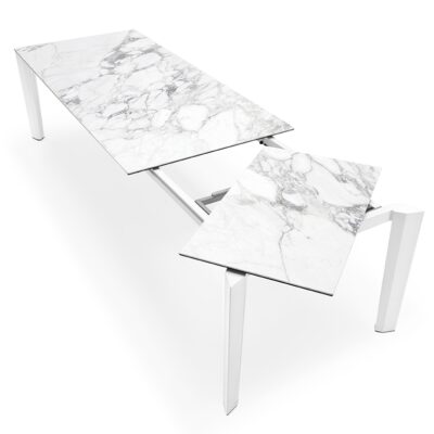 Delta Ceramic Marble Extending Table by Calligaris