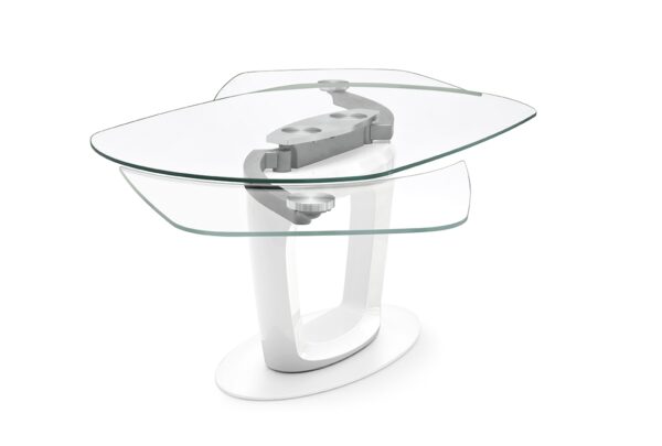 Orbital Glass Extending Table by Calligaris