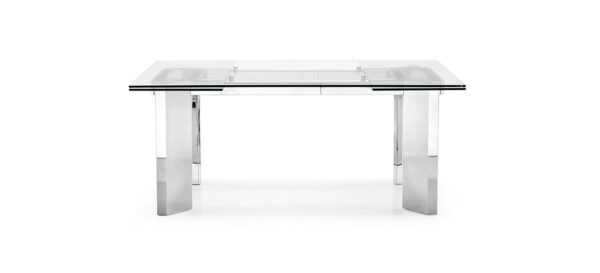 Tower Glass Extending Table by Calligaris