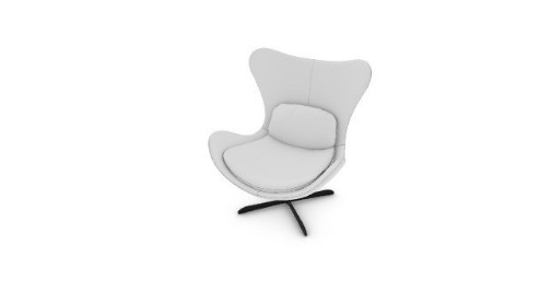 Calligaris Lazy Swivel/Tilt Armchair - Esprit Optic White