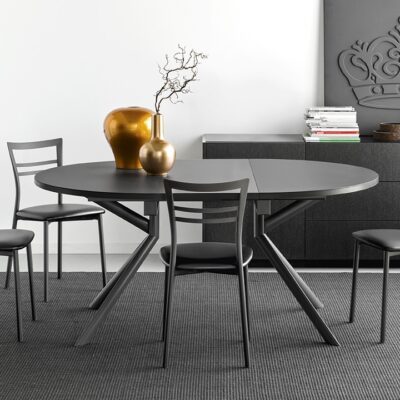 Giove Ceramic Extending Round Table by Calligaris Connubia-0