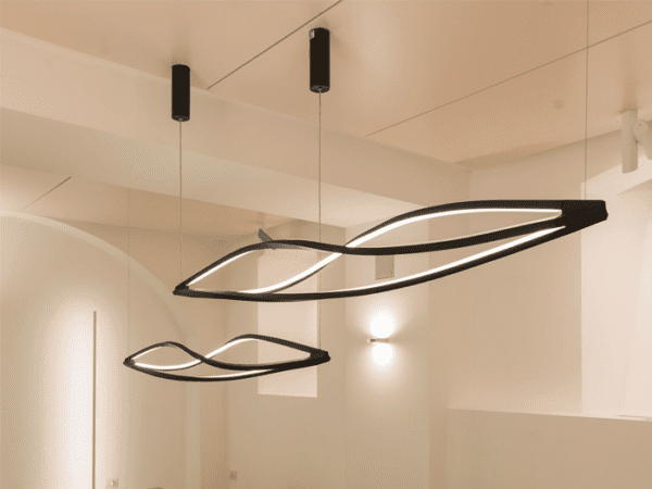 In the Wind Pendant Horizontal Suspension Lamp by Nemo