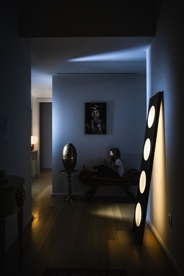 Foscarini Dolmen Floor Light Lamp in Aluminium